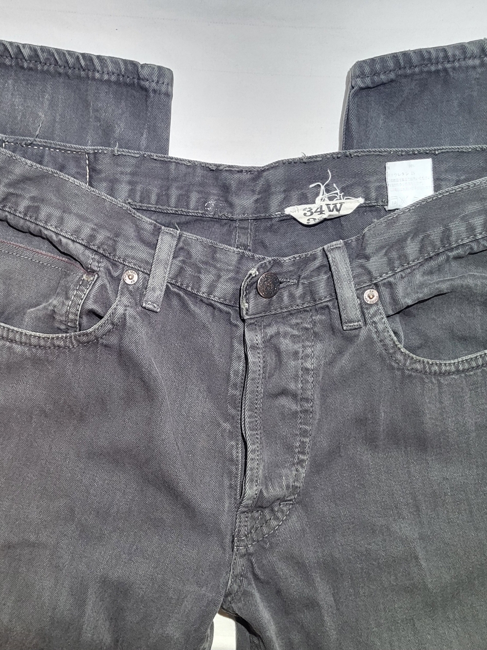 Gilded Age Men's Straight Jeans in Charcoal Gray